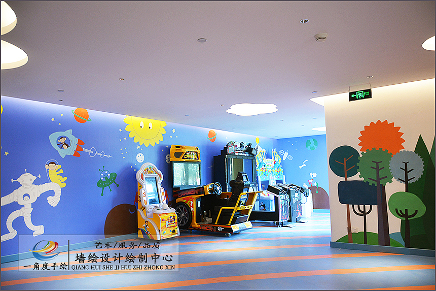 [儿童乐园]三亚瑞吉酒店墙体彩绘